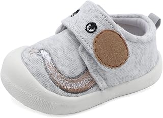 MASOCIO Baby Girl Boy First Steps Baby Shoes Rubber Sole Non-Slip