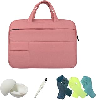 Se7enline Compatible 15-15.6 Inch Polyester Laptop Case Hand Bag Waterproof Briefcase Shock Absorption PC Case Business Bag Lightweight Business Bag for Sales Job Hunting School Commuting to Work