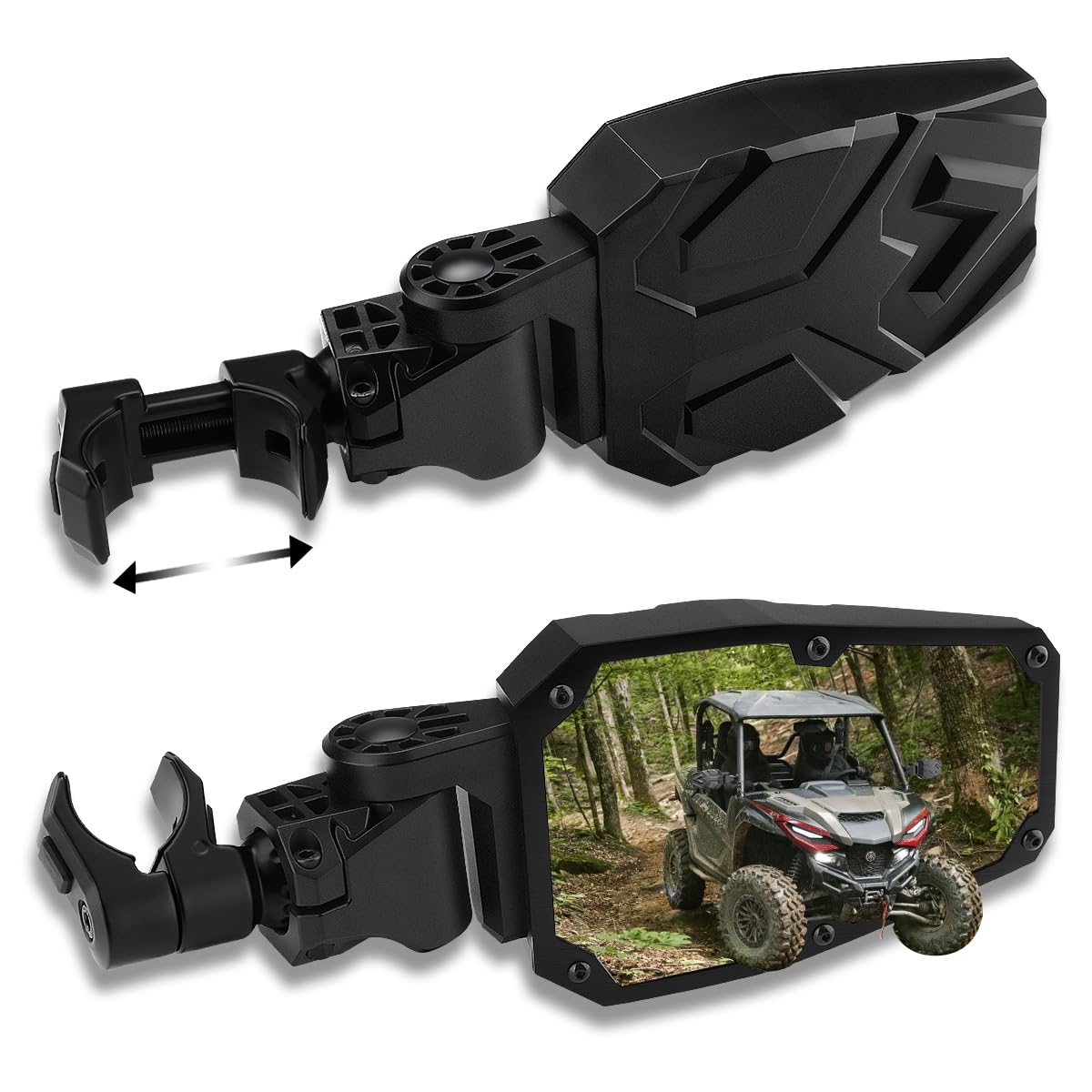 SHEJISI UTV Side Mirrors,UTV Mirror Automatic Folding and Resetting in The Event