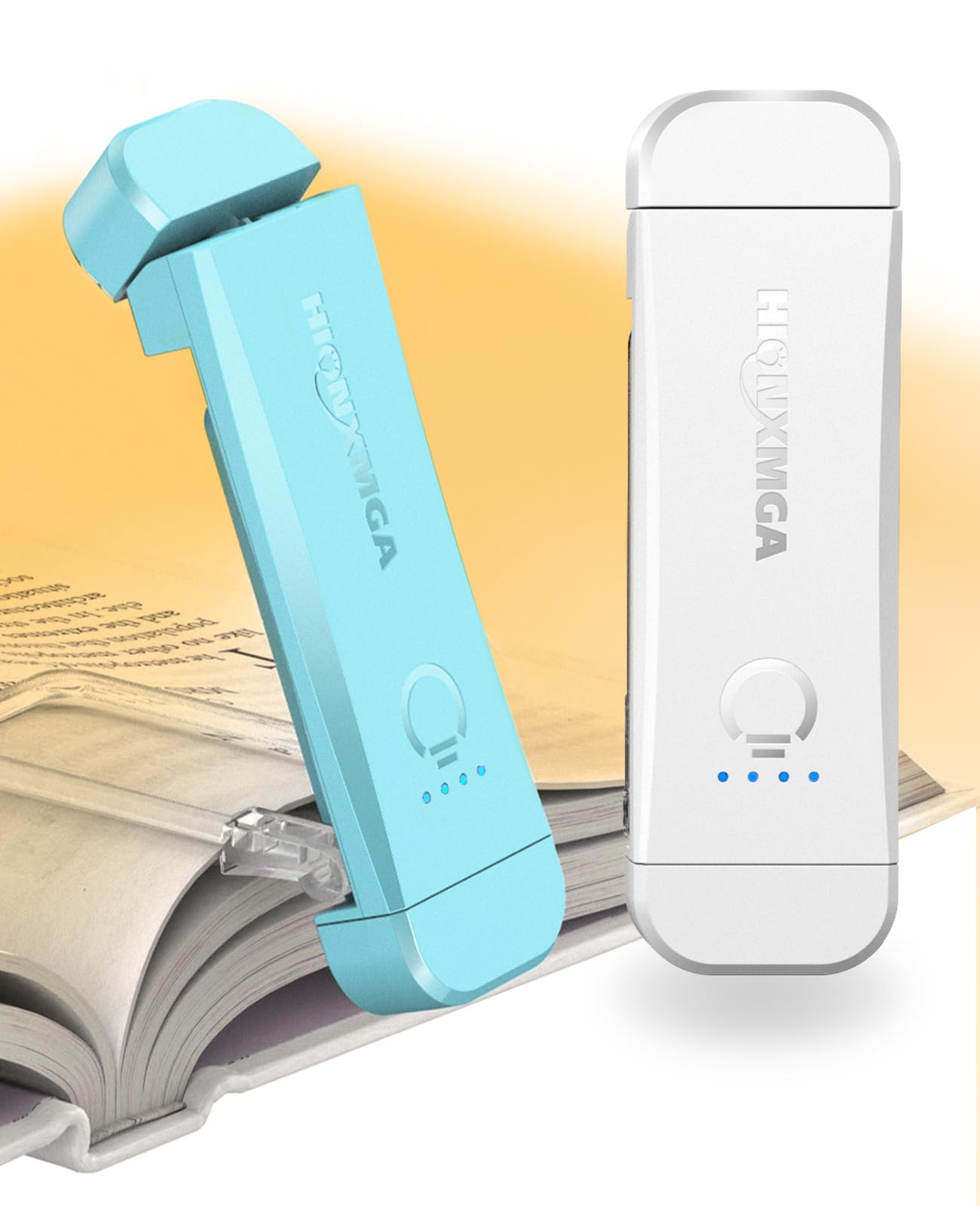 Book Reading Light,2 Pack Silent Touch Books Lamp for Reading in Bed,Rechargeabl
