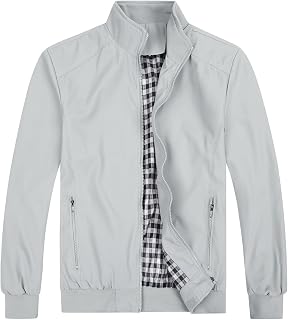 Allthemen Men's jacket with stand collar transition jacket autumn leisure sports jacket bomber jacket