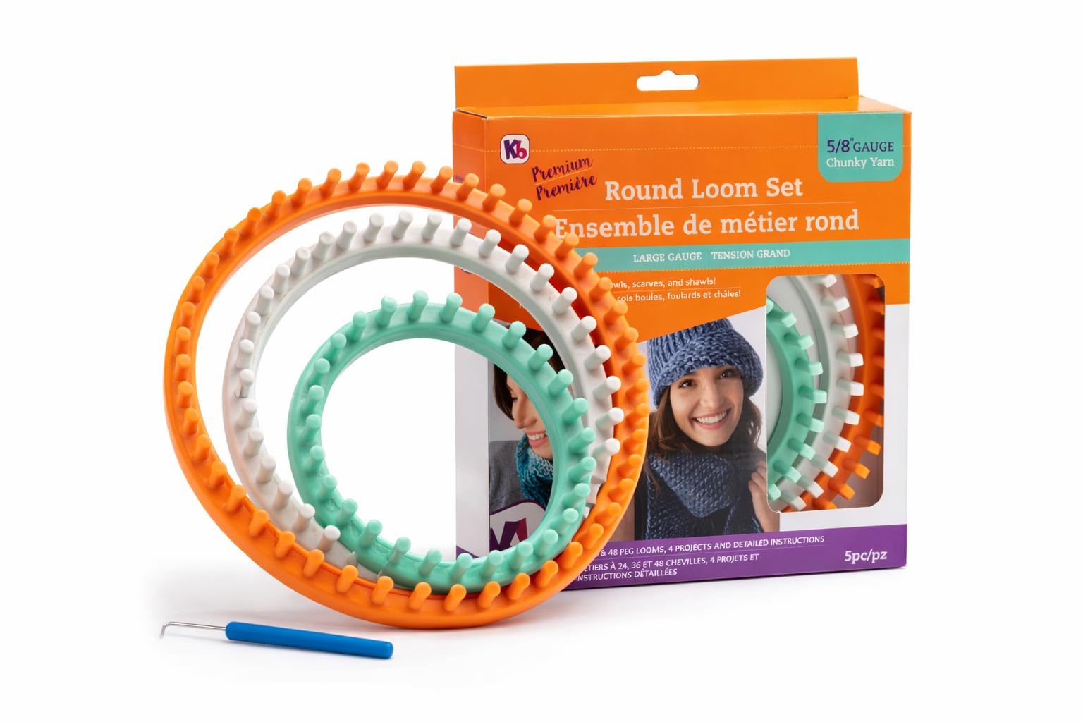 Authentic Knitting Board 'Premium' Chunky Round Knitting Loom Set