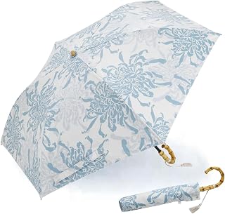 Ogawa 54379 2-Tier Mini Folding Parasol, For Both Sunny and Rainy Weather, Manual Opening, 19.7 inches (50 cm), Hippo Print Store, Chrysanthemum, 99% UV Reduction & Light Blocking Rate, More Than 99% Heat Insulation, Water Repellent, Safety Cover, UV Protection, Gift