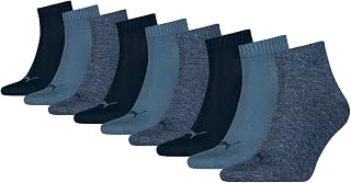 PUMA Unisex Unisex Quarter Plain 3p SocksHosiery
