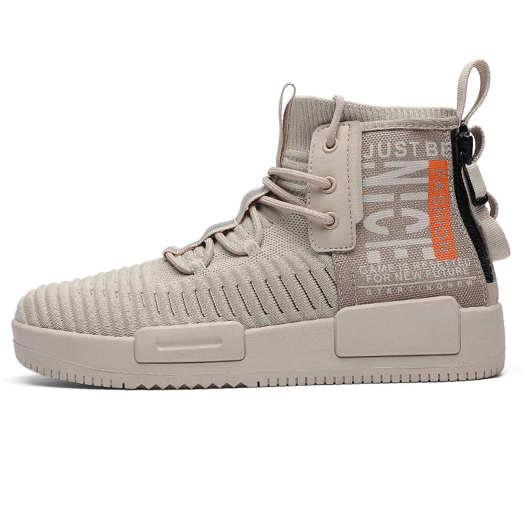 RUNMAXX Mens Fashion Walking Lace Up High Top Shoes Stylish Running Athletic Cas