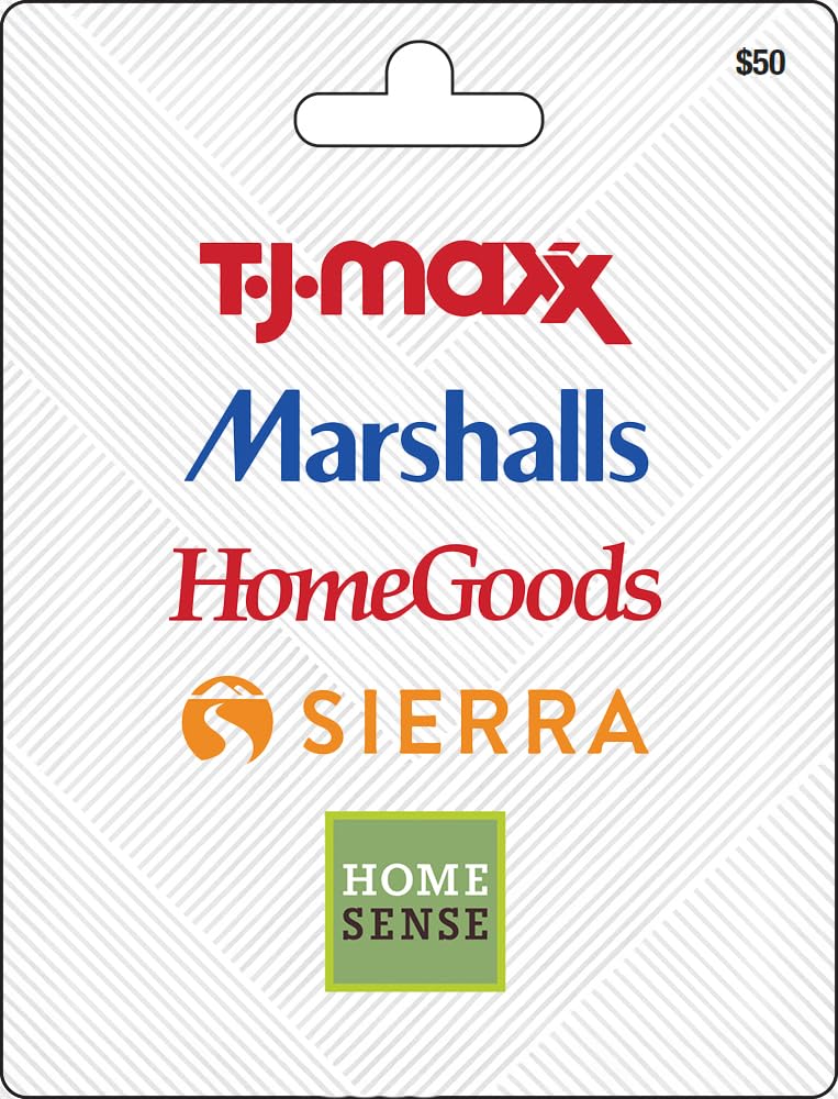TJX Multibrand Physical Gift Card | Choose from Multiple Denominations
