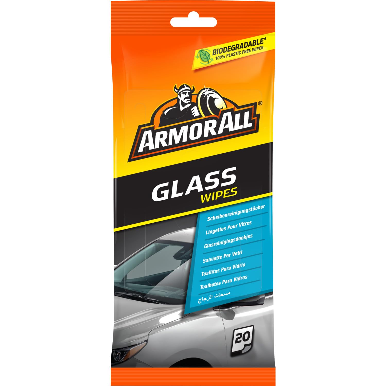 Armor All Glass Cleaning Wipes - Pack of 20 | Armor All Glass Cleaning Wipes - P