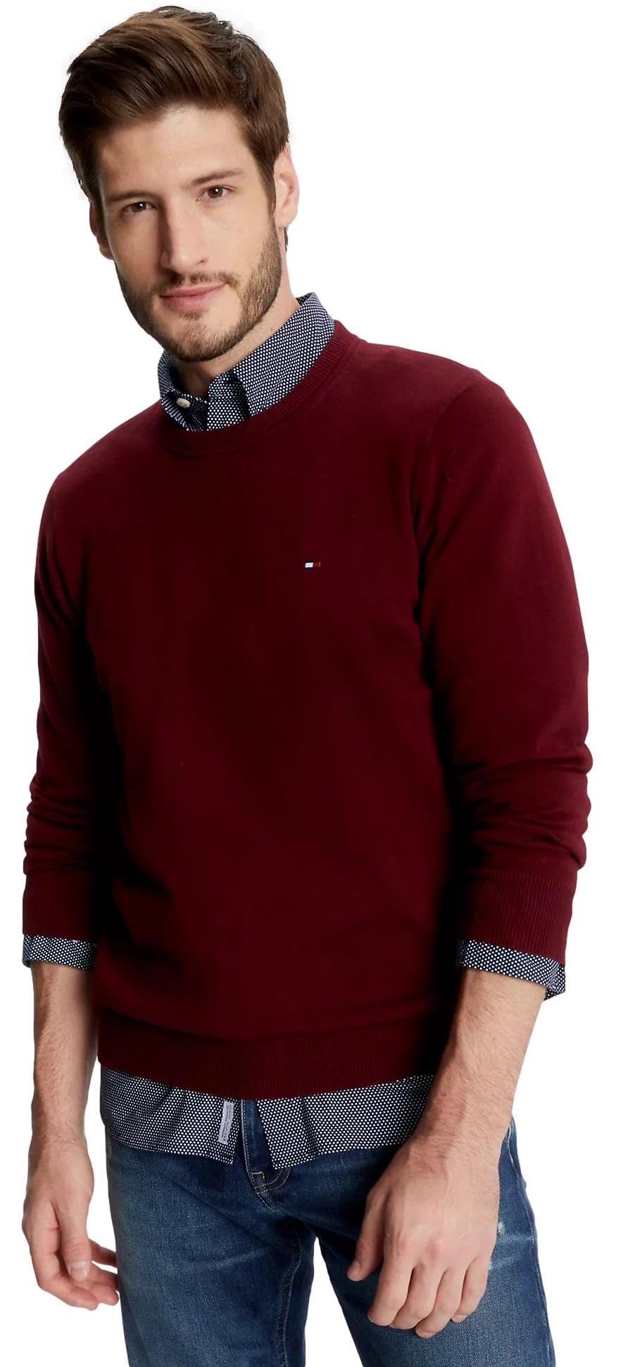 TOMMY HILFIGER / He.Pullover / PIMA ORG CTN CASHMERE CREW NECK