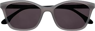 OPULIZE KAT Reading Sunglasses - Cat-Eye Frame - Grey - Men & Women - Spring Hinges - S59-7 - +1.00