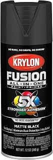 Krylon Fusion All-In-One, Matte, Black, 12 oz