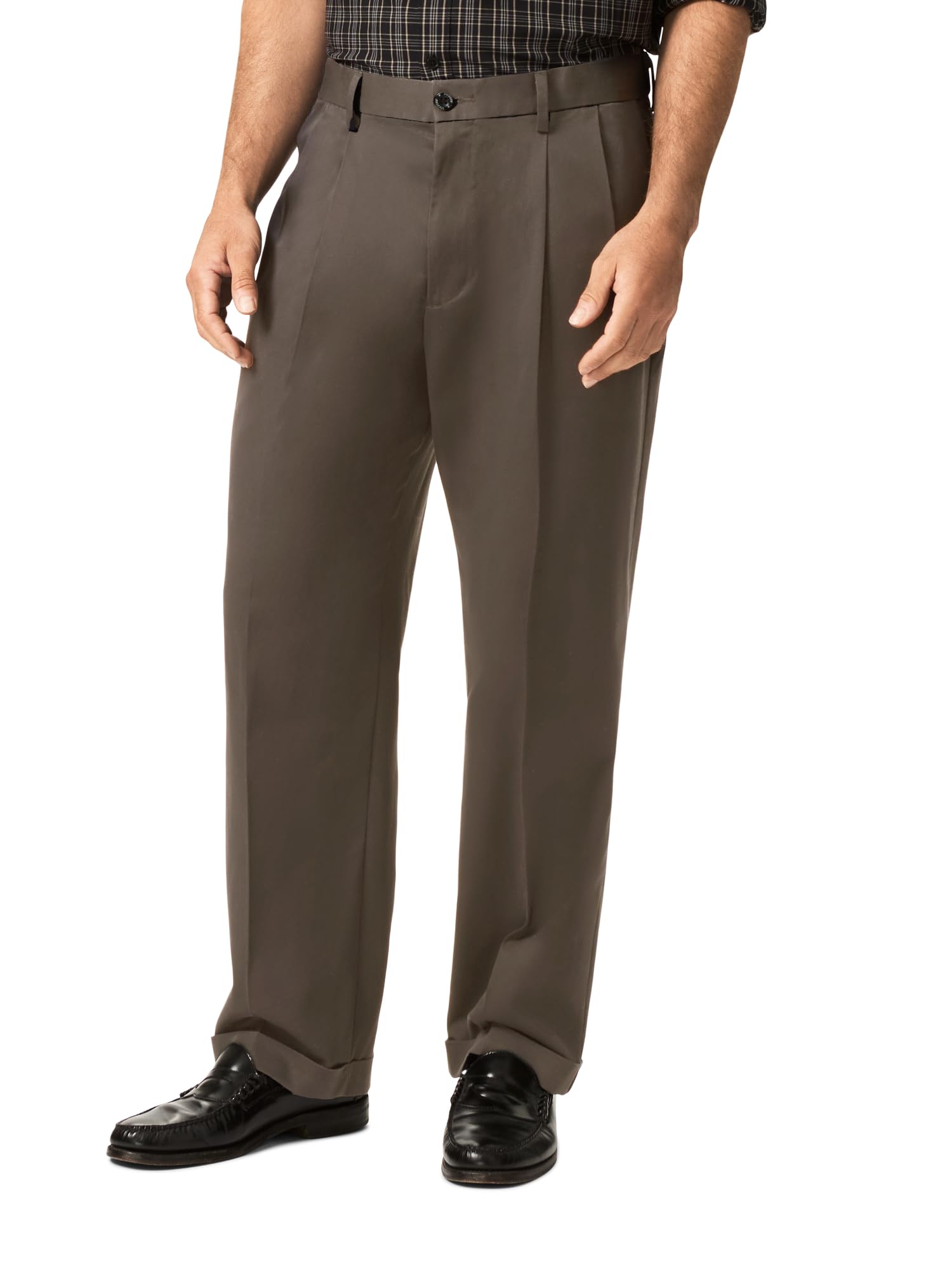 Dockers Relaxed Fit Comfort Khaki Pants - Pleated - Men's Casual Pants