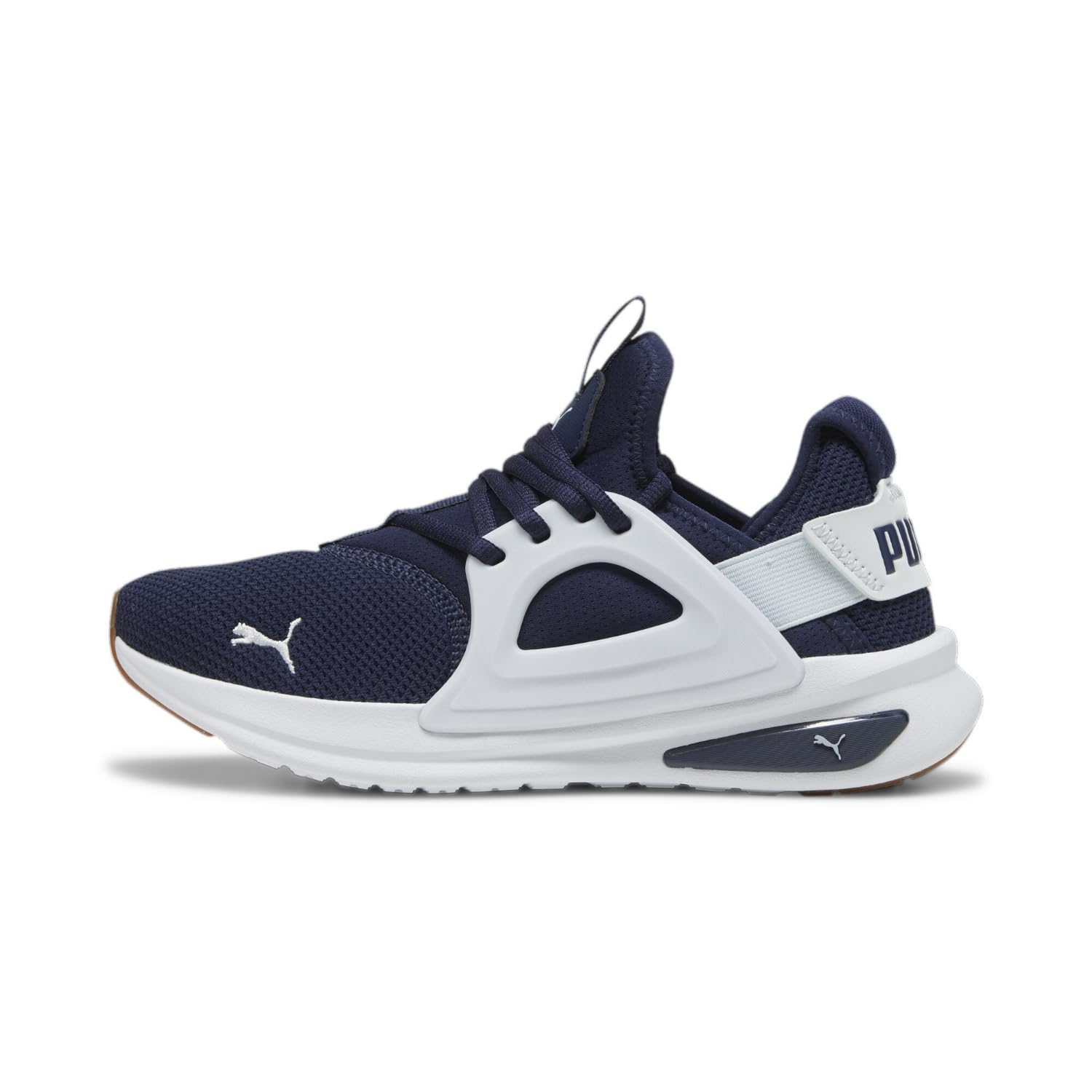PUMA Unisex Child Softride Enzo Evo Running, Puma Navy Silver Mist PUMA White, 4
