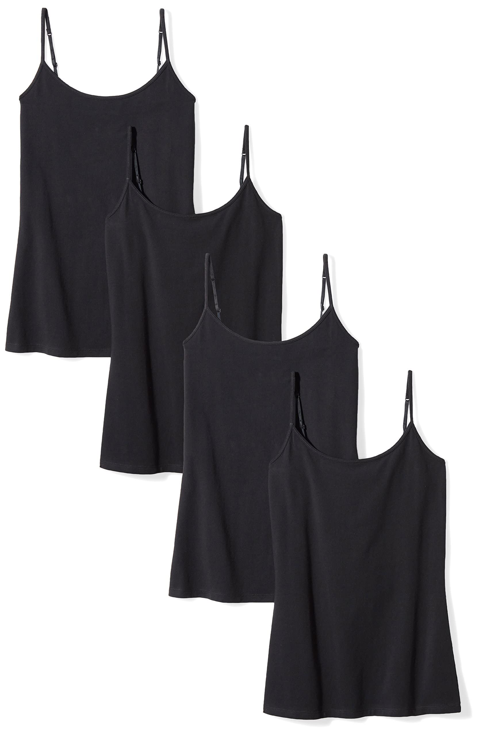 Amazon Essentials Women's Slim-Fit Camisole for Layering and Everyday Wear, Pack
