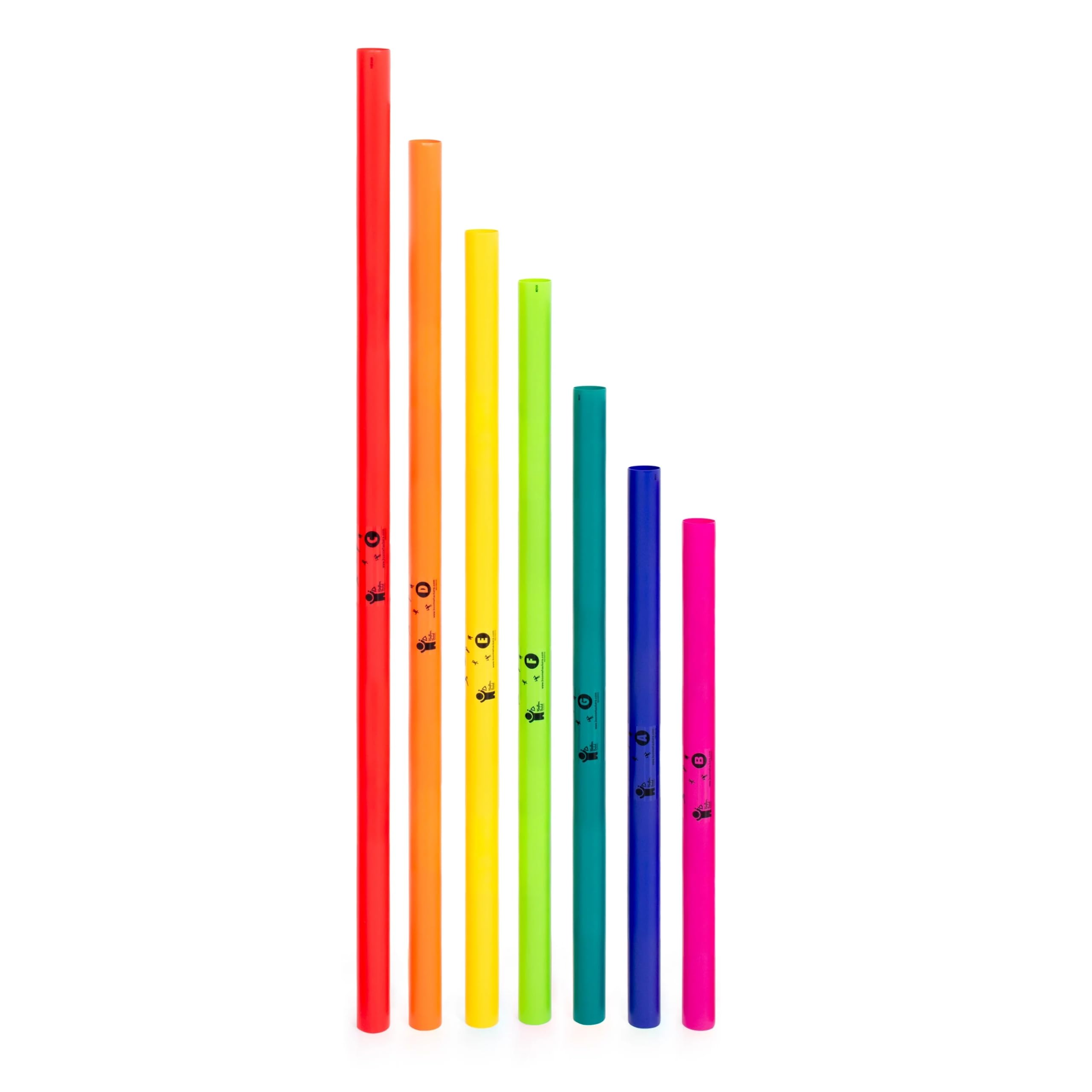 Boomwhackers BWJG 7 Note Bass Diatonic C to B Set