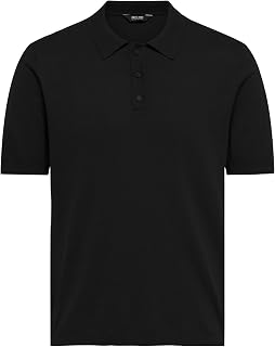 Only & Sons Onswyler Life Reg 14 SS Polo Knit Noos Onswyler Life Reg 14 SS Polo Knit Noos (Paquete de 1)