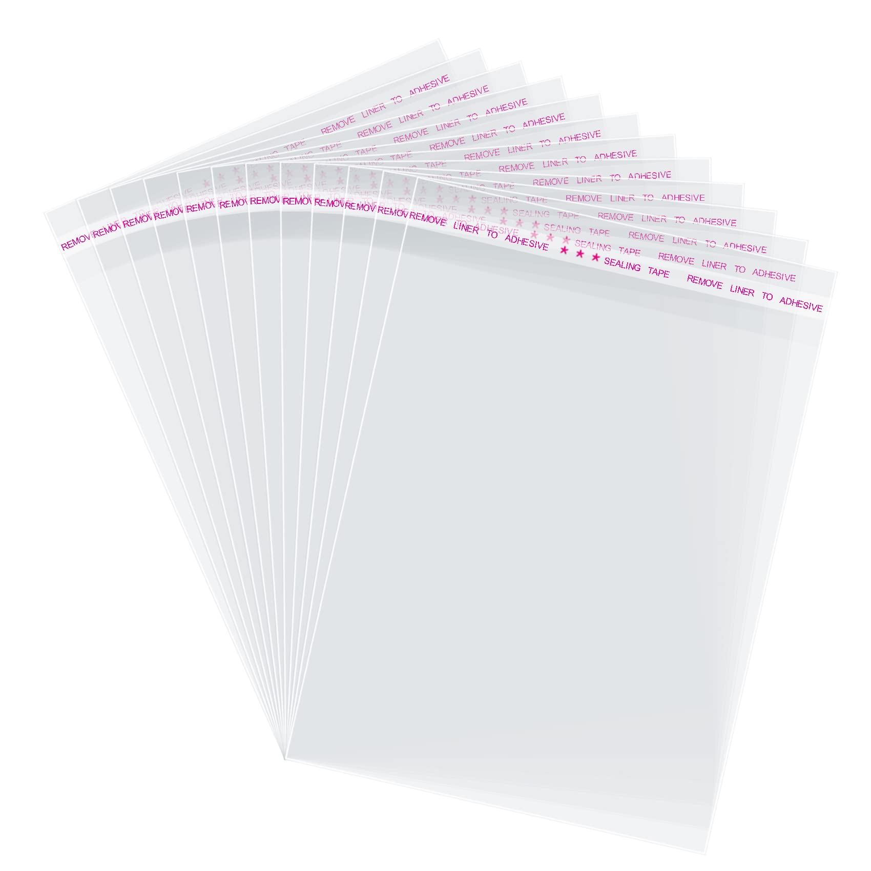 Morepack 5x7 In Cookie Bags Clear Self Sealing Cellophane Treat Bags 200Pcs | fo