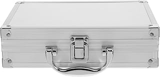SEWACC Aluminum Briefcase Tool Box Lockable Handheld Carrying Case Multi-Functional Tool Storage Box for Garden Tools Craft Supplies Accessories Compact 9.05 X 6.49 X 2.36 in