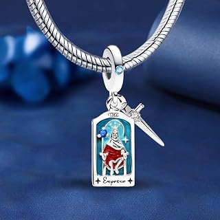 1 x 925 Silver Tarot Pendant with Different Types of Tarot for Women, DIY and Daily Wear, Matching Jewellery, Decoration for Women, Holiday Gifts, Early Fashion Trend