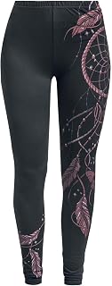 Full Volume by EMP Women's Black Leggings with Dream Catcher Print