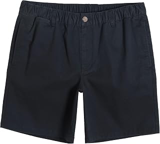maamgic Men's Classic Fit 7" Cotton Casual Khaki Shorts with Multi-Pocket
