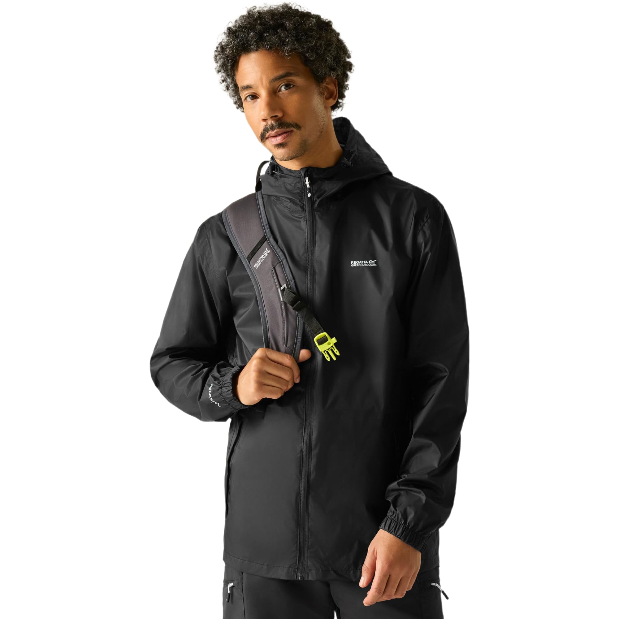 Regatta Mens Pack It III Waterproof Walking Jacket Pack-Away Breathable Lightwei