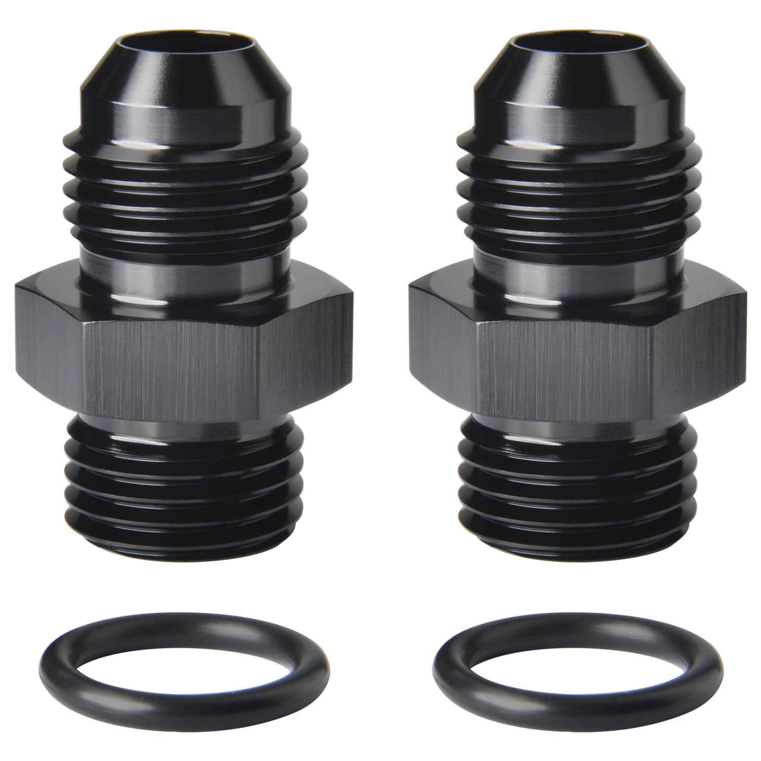 Podavelle 6AN Male Flare to 6AN ORB O-ring Boss Fuel Pump Rail Adapter Fitting A
