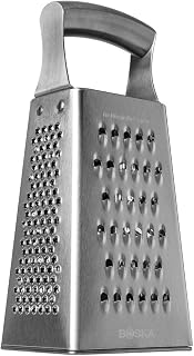 Boska Table Grater Monaco+ / Multifunctional/Stainless Steel/with 4 Surfaces/Silver / 9.1"