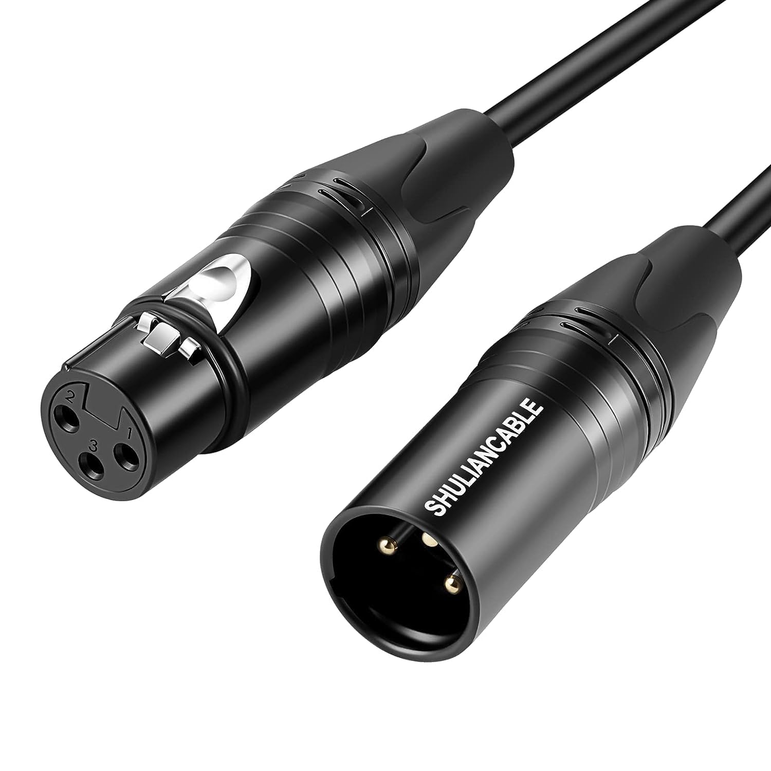 SHULIANCABLE Câble XLR, Professionnel symétrique Mâle vers Femelle Microphone Ca