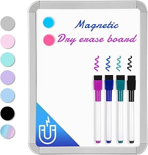 VUSIGN Small Dry Erase Whiteboard, 8.5 x 11 Inches White Board for Kids, Students, Fridge, Locker, Mini Dry Erase Board