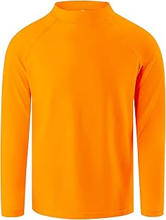 Boys Rash Guard Swim Shirt Long Sleeve Rash Guard UPF + 50 UPF Sun Water Surfing Shirts for Toddler Kids Teens Teens 2T-16Y