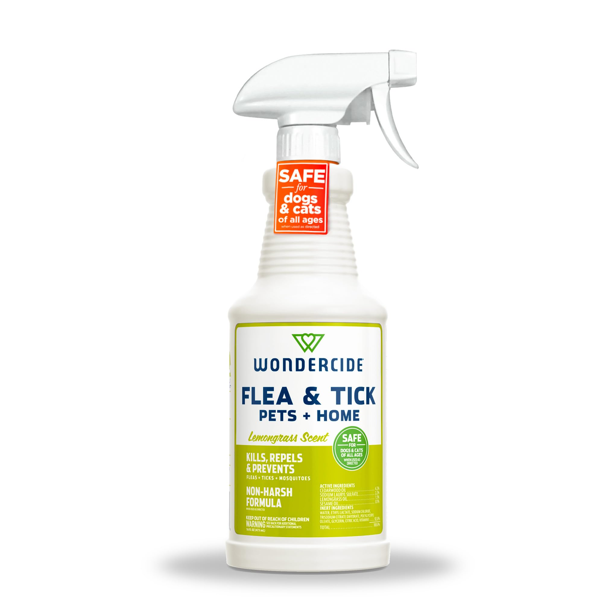 Wondercide - Flea, Tick & Mosquito Spray for Pets and Home with Natural Essentia