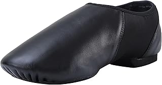 ARCLIBER Unisex PU Leather Slip On Jazz Shoe for Girls Boys (Big Child/Little Child/Toddler)