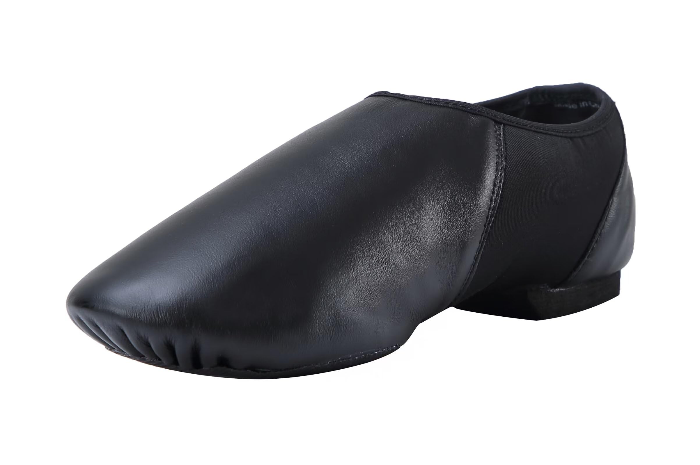 ARCLIBER Unisex PU Leather Slip On Jazz Shoe for Girls Boys (Big Child/Little Ch