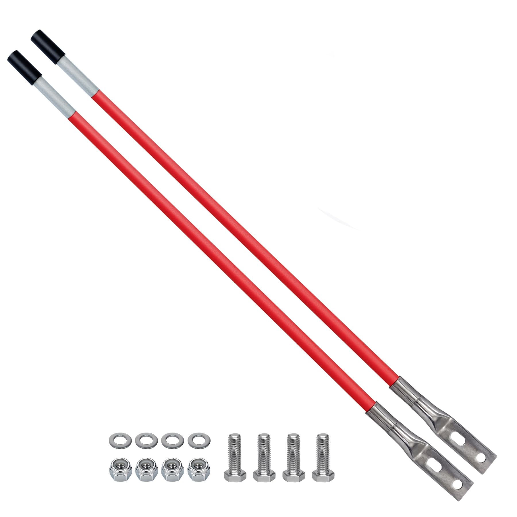 Snow Plow Blade Markers/Guides Kit 27" 304L Stainless Steel Base Hardwares Fit f