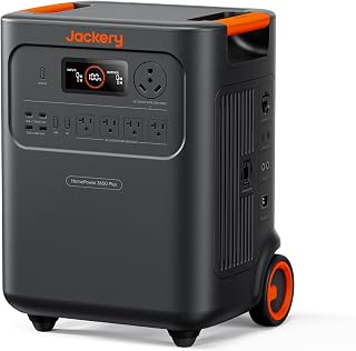 Jackery HomePower 3600 Plus Power Station, 3584Wh, 3600W AC Output | LFP Battery, Expandable to 21kWh, Solar Generator, Essential Home Backup for Home Use, Emergencies, RV (Solar Panel Optional)