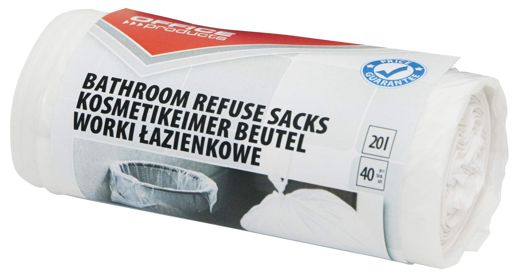 OFFICER PRODUCTS 22025169-14 – 20 Litre Bin Liners, 40 Pieces per Roll, for Hous
