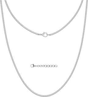 Silvadore Gold or Silver Chain for Men - Cuban Link Mens Necklace (2/4/6mm)