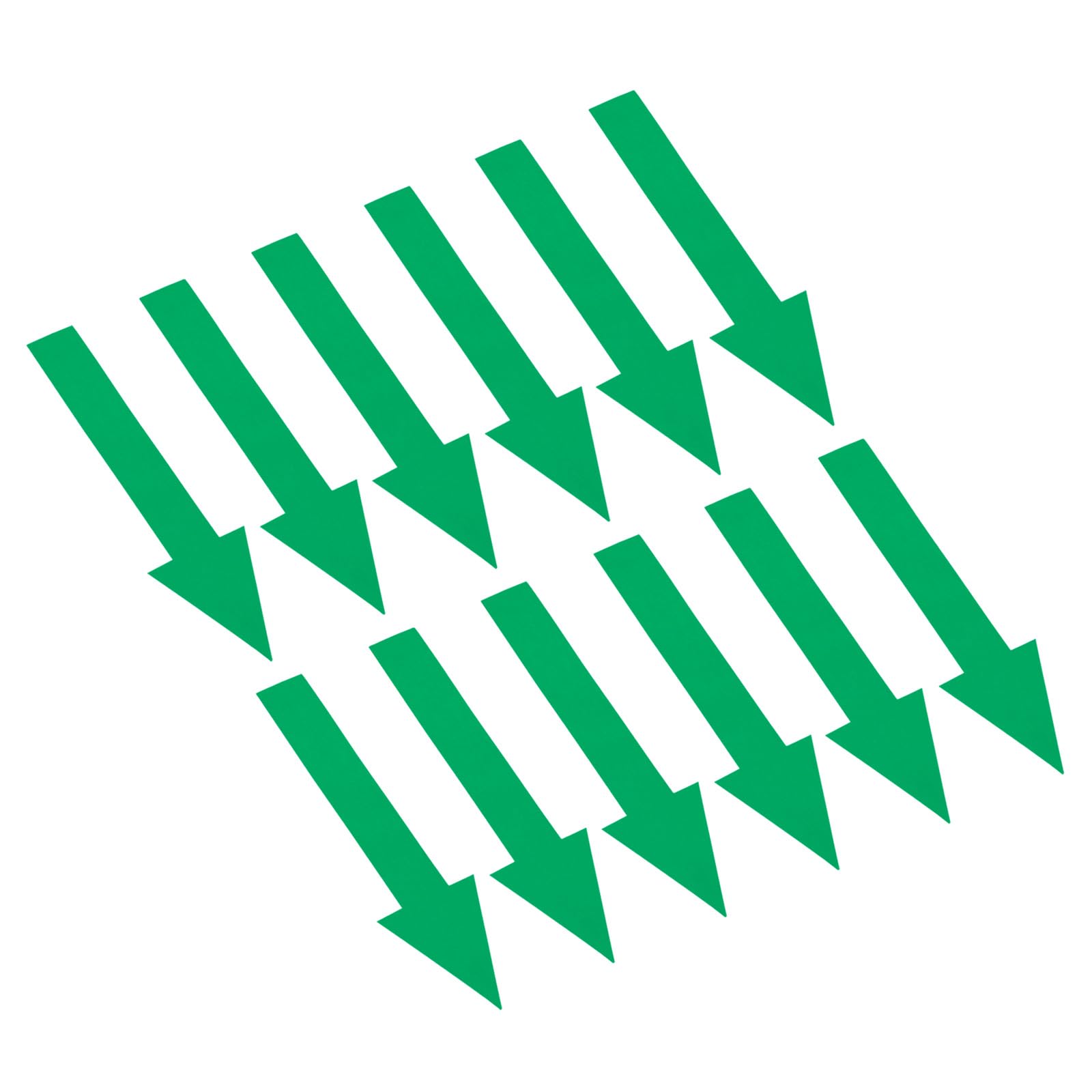 Direction Arrow Stickers, Pack of 18 PVC Removable Self Adhesive Waterproof Floo