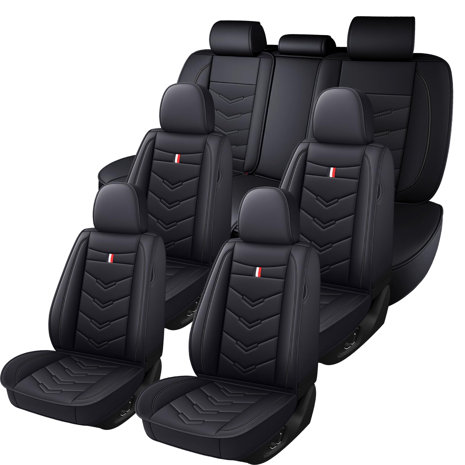 Car Seat Covers 7 Seats for Toyota Sienna 2000-2026,Premium Nappa Leather Waterp