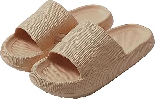 Ladies Soft Sandals Extremely Soft Indoor Outdoor Comfortable Cloud Slippers Ultra Padded Thick Sole