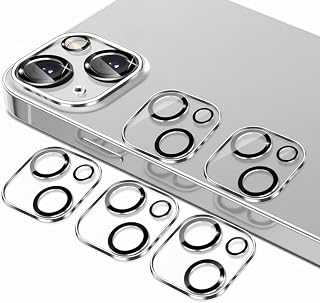 5 Pack Camera Lens Protector for iPhone 14 Plus, Night Shutter Release Mode, Anti-scratch, HD Clear, 9H Hardness, Tempered Glass