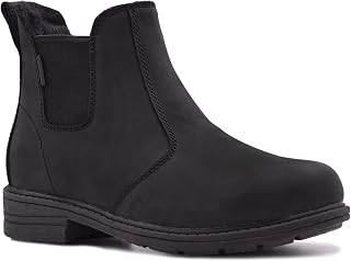 Comfy Moda Women's Waterproof Leather Lined Chelsea Ankle Boots