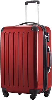Hauptstadtkoffer ALEX Expandable Hard Trolley 65 cm (74 L) with TSA Lock, Robust Travel Case with 4 Double Wheels, Red