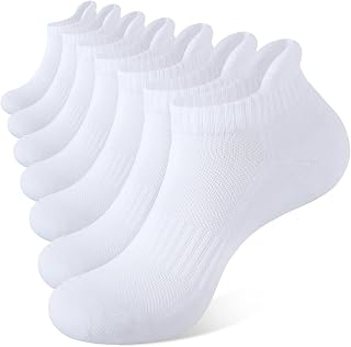 CLOSEMATE Ankle Athletic Running Socks for Men Women, Cushioned 6/7 Pairs
