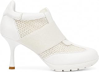 Sneaker Heels for Women Suede Kitten Round T-Toe Comfort