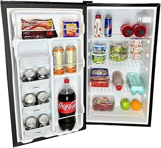 MicroChill 3.3 cu. ft. refrigerator with auto defrost 260KwH All Refrigerator One Door Black (Medium)