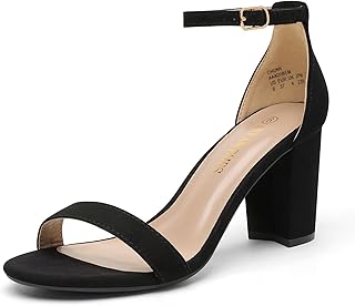 DREAM PAIRS Women's Chunky Block Heel Sandals