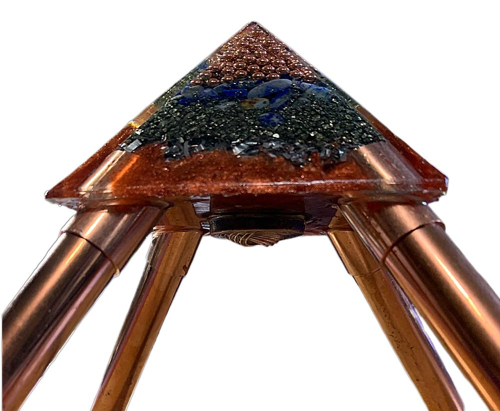Orgone Pyramid of Giza Cap Stone - w/couplers to add pipes up to 5' | crafting o