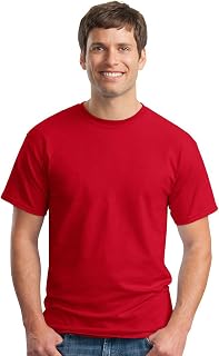Gildan Men's Seamless Double Needle T-Shirt, white, . (Pack12)
