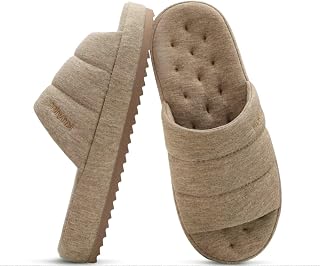 KuaiLu Cozy Memory Foam Slippers For Men - All-Season Warm House Shoes
